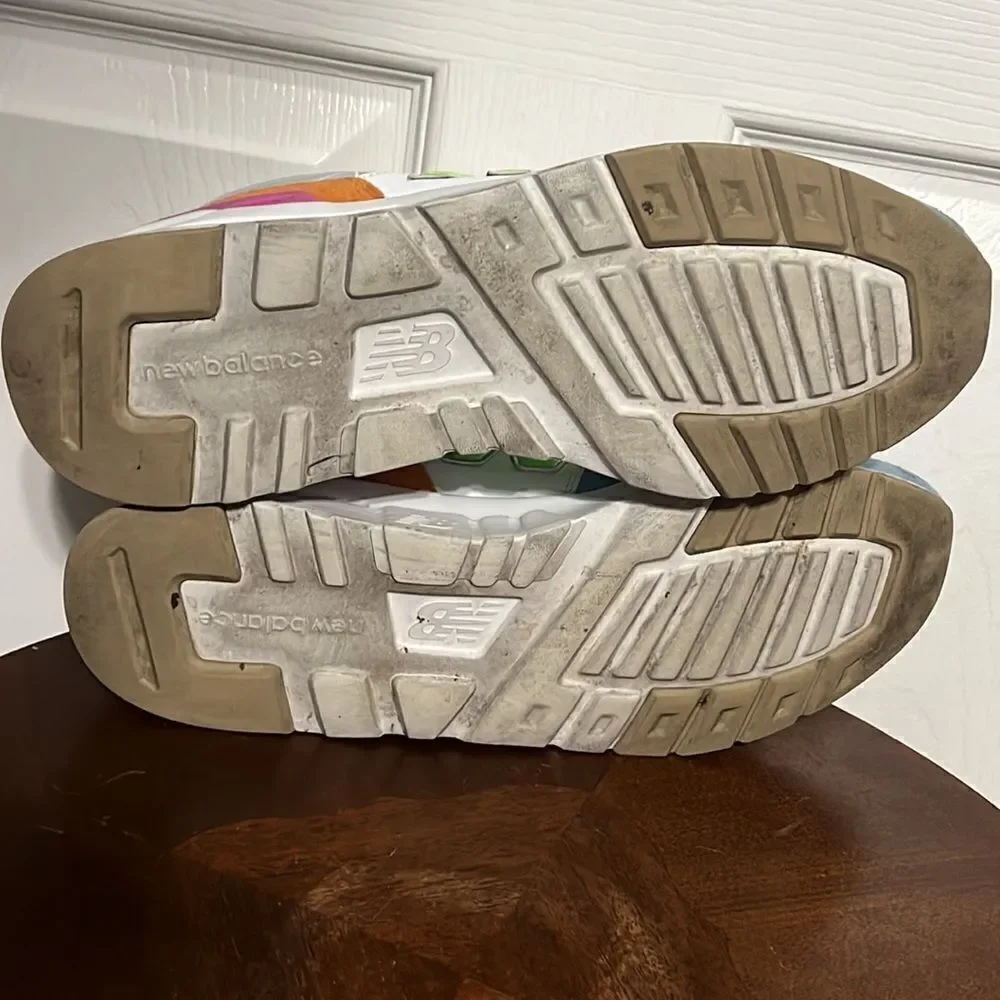 NEW BALANCE 997H Sneakers WHITE PASTEL MULTI Women 11‎ - EXCELLENT - Rare!